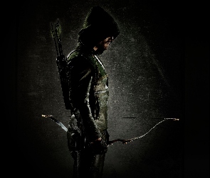 Serial, Arrow, Kaptur, Łuk, Oliver Queen - Stephen Amell, Zielona strzała