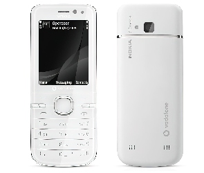 Tył, Przód, Nokia 6730, Biała