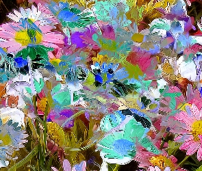 Abstrakcja, Kwiaty