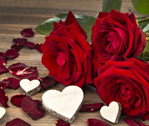 Miłość, Róże, Serca