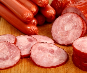 Mięso, Wędlina, Kiełbasa, Parówki