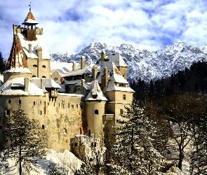Zamek, Zima, Rumunia