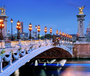 Most, Paryż, Rzeka, Oświetlenie