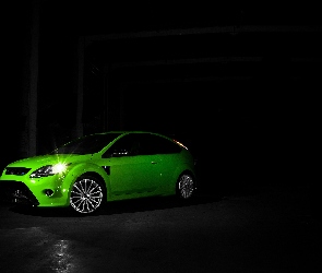 Samochód, Focus, Zielony, Ford