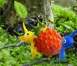 Las, Pikmin, Listek, Kwiatek, Malina
