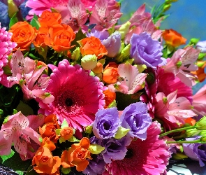 Kwiaty, Kolorowe, Bukiet