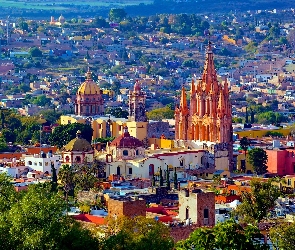 Panorama Miasta, Meksyk, San Miguel De Allende