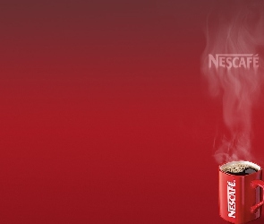 Nescafe, dym, kubek