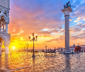 Plac Św. Marka, Zachód słońca, Wenecja