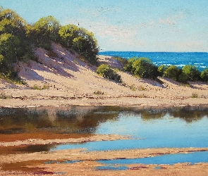 Obraz olejny, Wybrzeże
