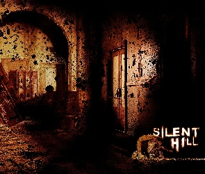 plamy, drzwi, Silent Hill, dom