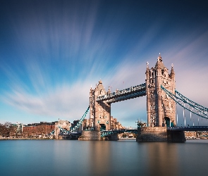 Londyn, Rzeka, Tower Bridge, Most, Wielka Brytania