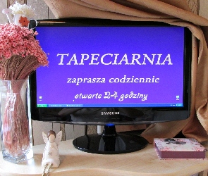 Tapeciarnia, Dekoracja, Reklama, Zaproszenie, Monitor