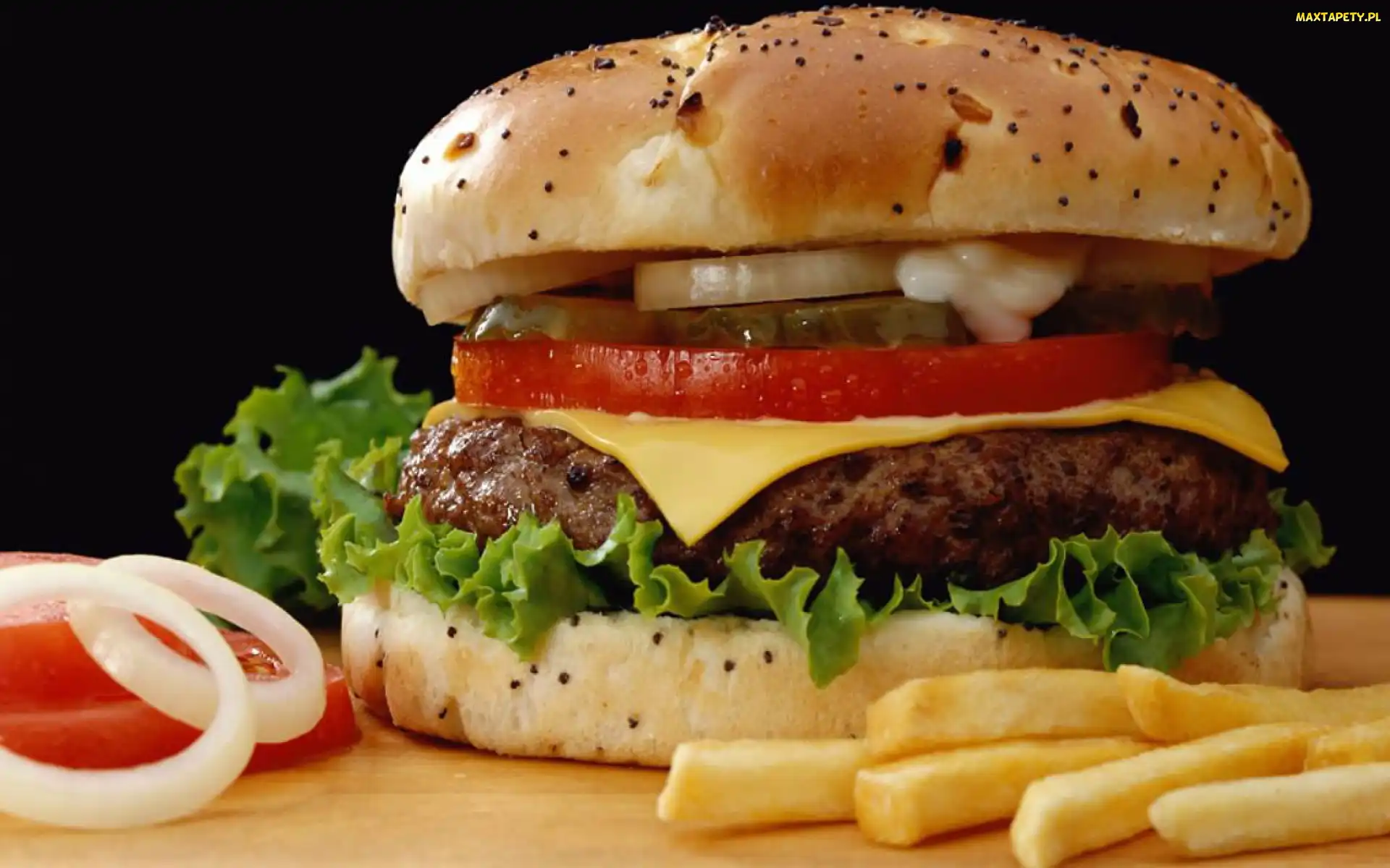 Frytki, Cheesburger