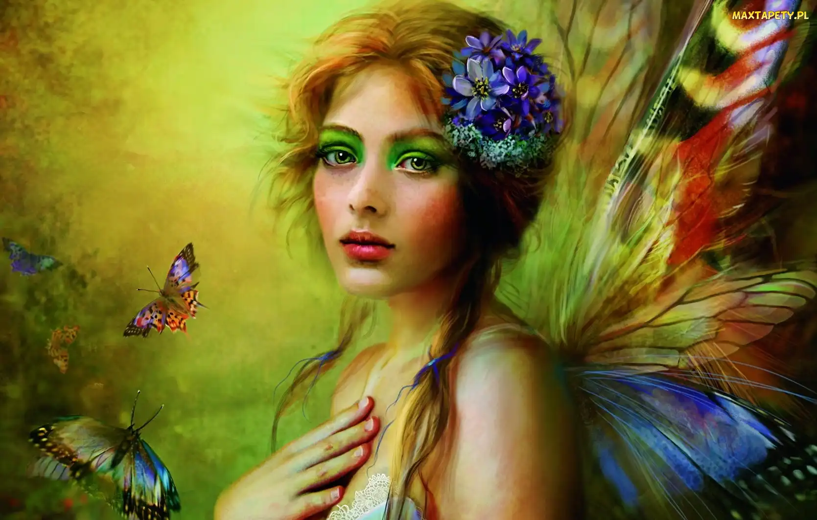 Motyl, Dłoń, Kobieta