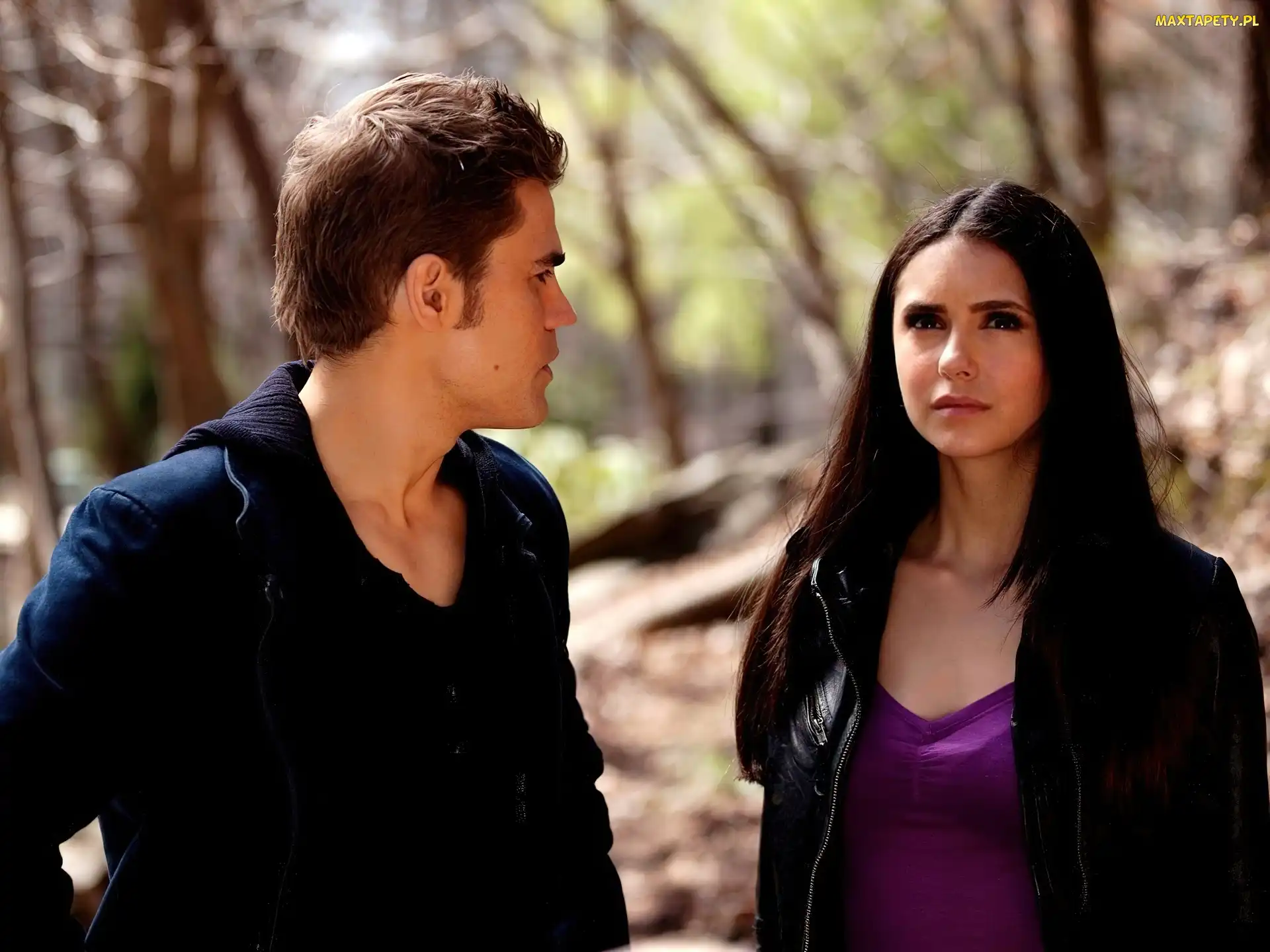 Pamiętniki wampirów, Paul Wesley, Nina Dobrev, Vampire Diaries