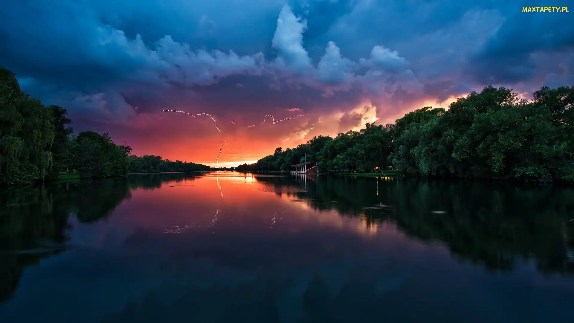 Burza, Nadciągająca, Duża, Rzeka