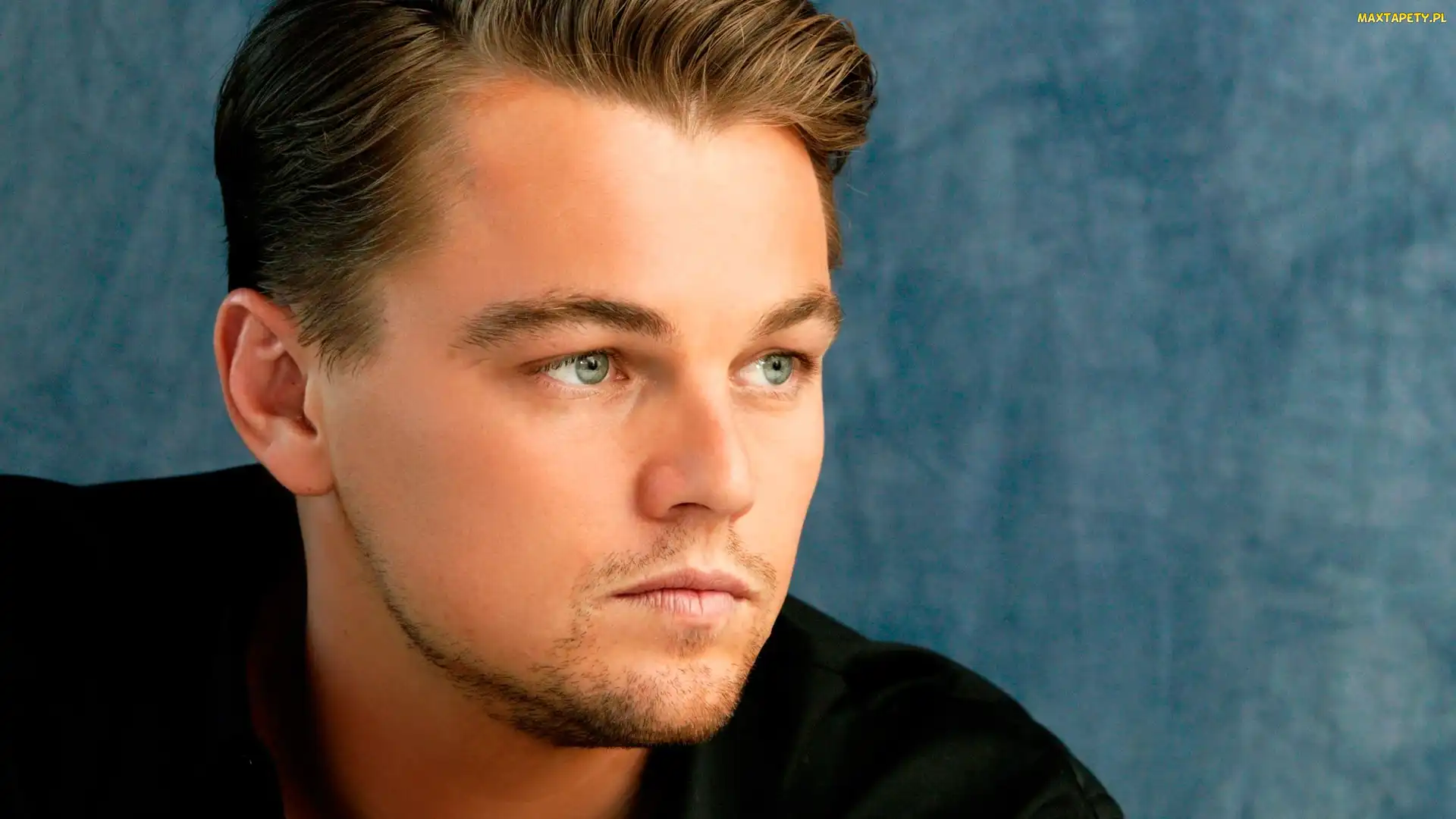 Aktor, Zarost, Koszula, Czarna, Leonardo DiCaprio