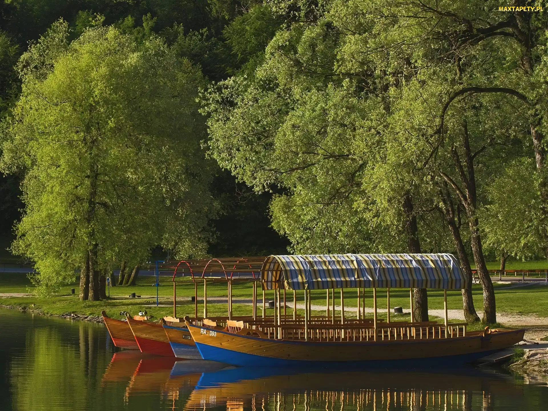 Jezioro, Łodzie, Park