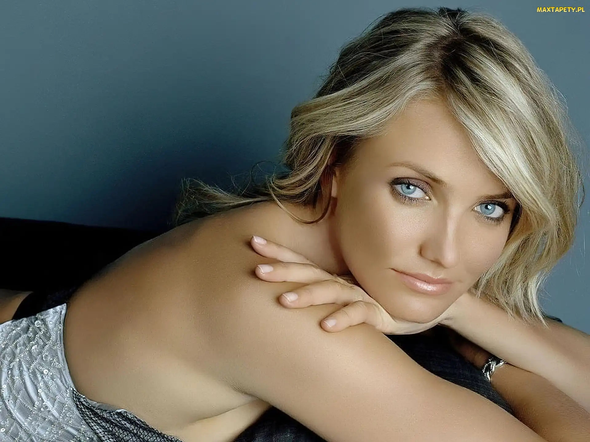 Oczy, Błękitne, Romantyczna, Cameron Diaz