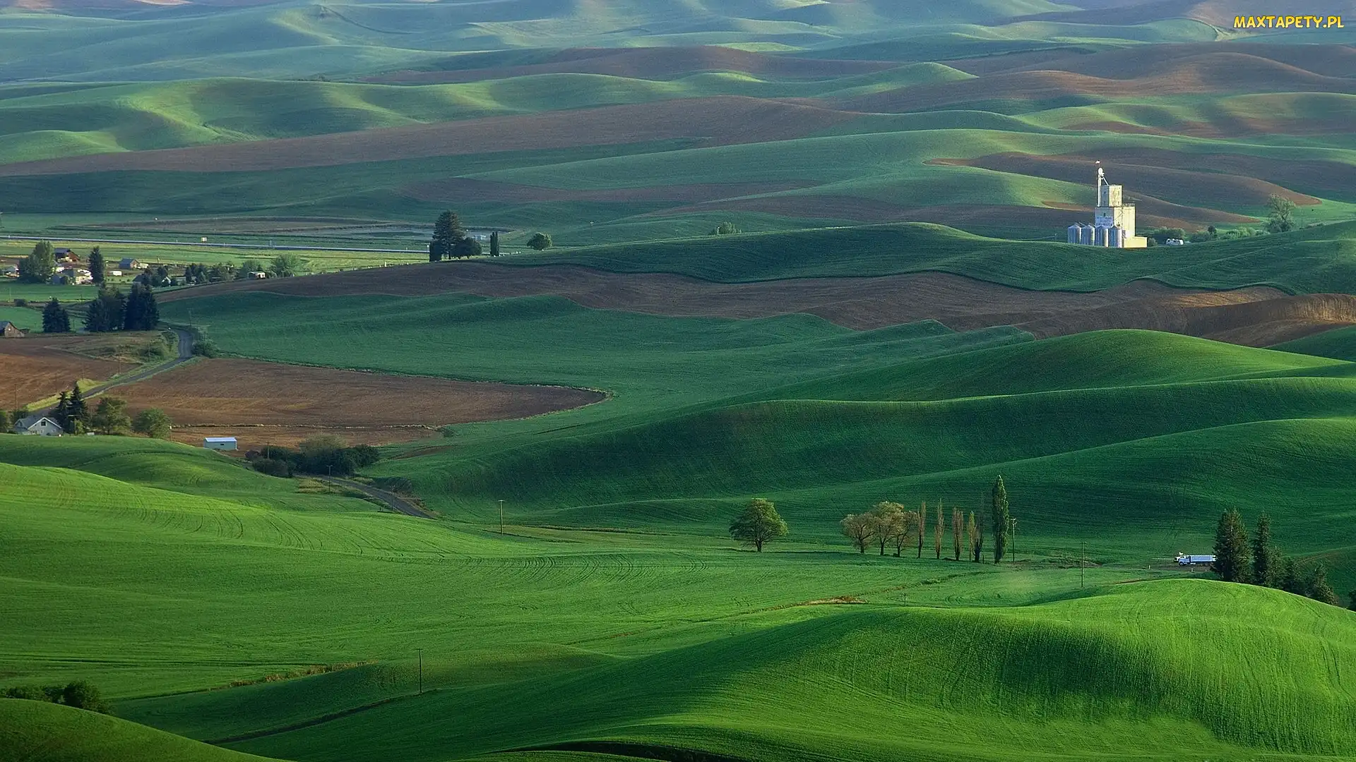 Wzgórza, Budynki, Zielone