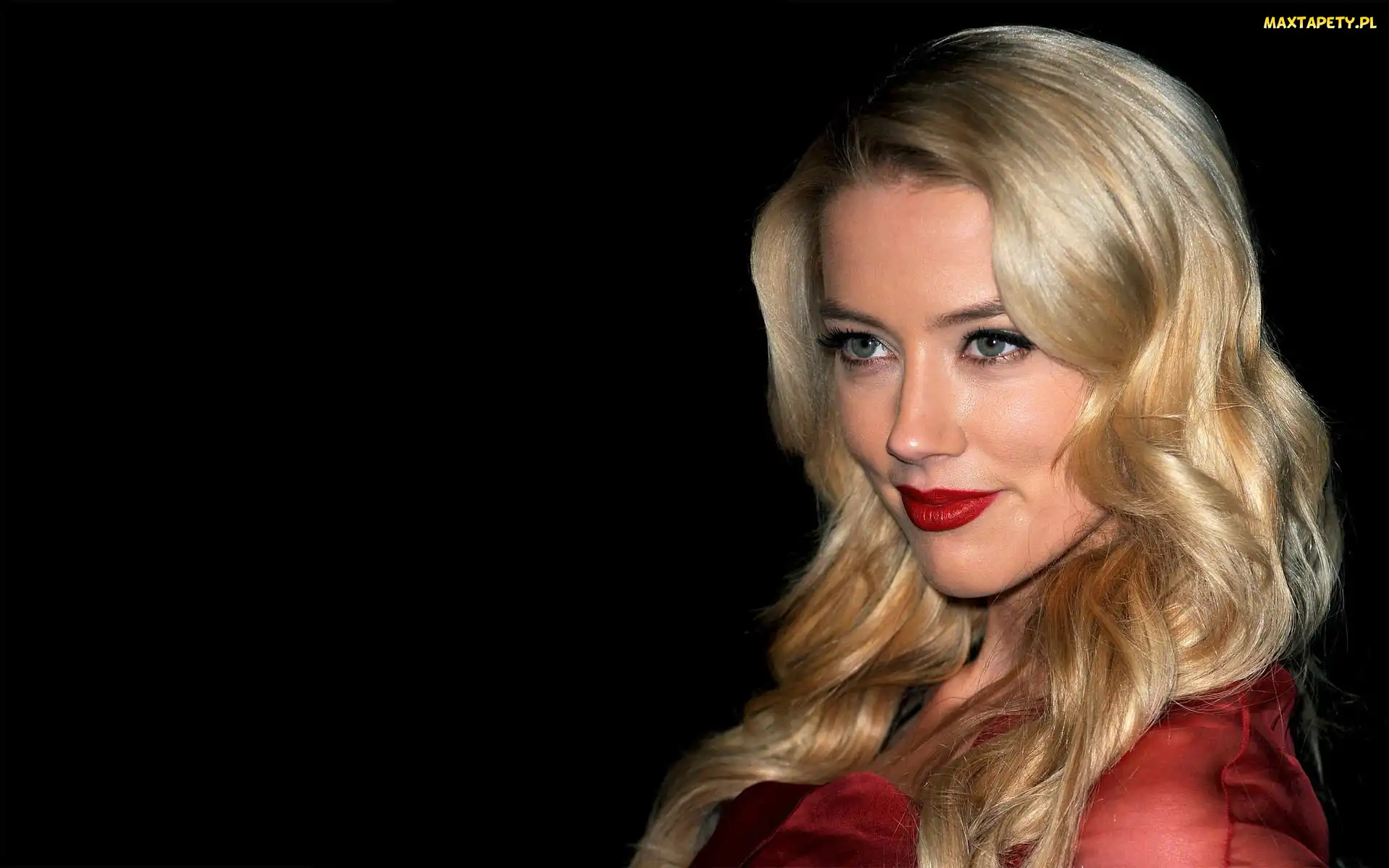 Włosy, Blond, Amber Heard, Uśmiech