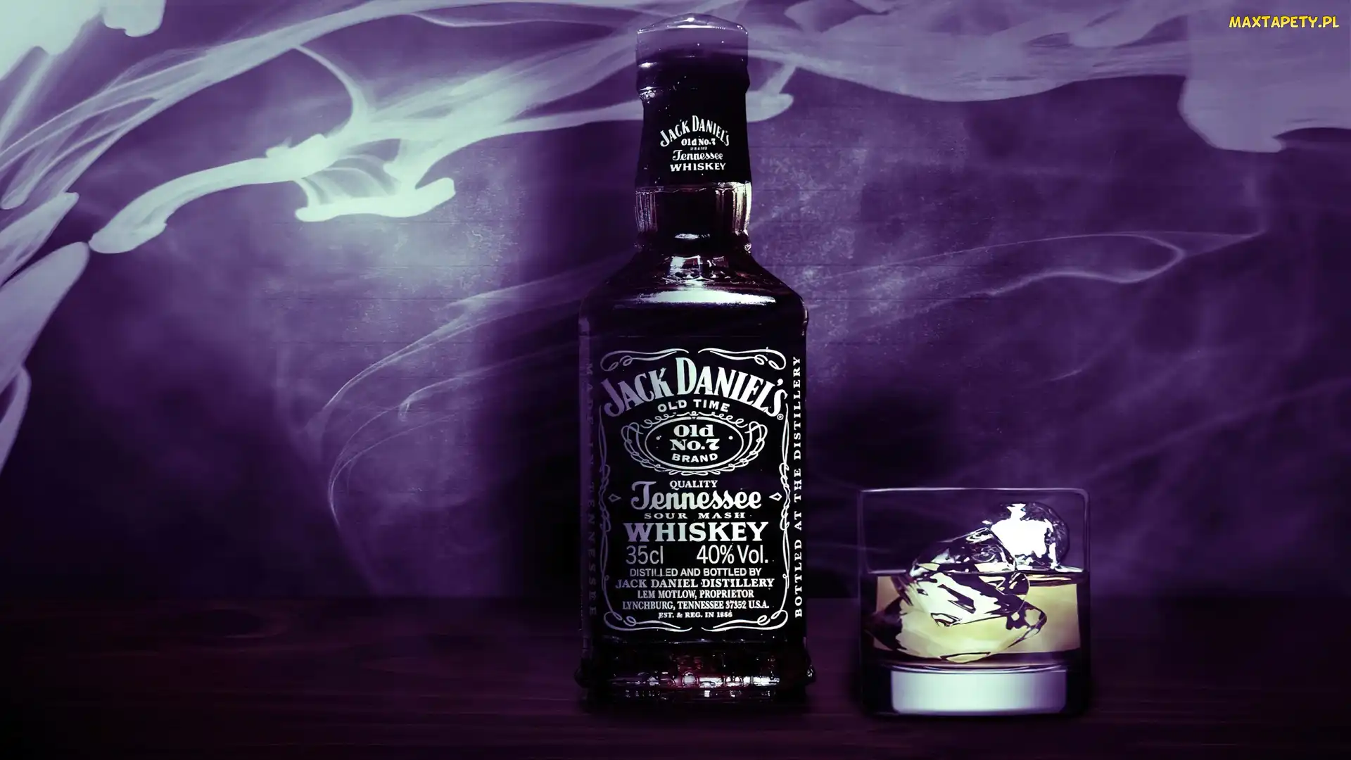 Lód, Szklanka, Whiskey, Jack Daniels