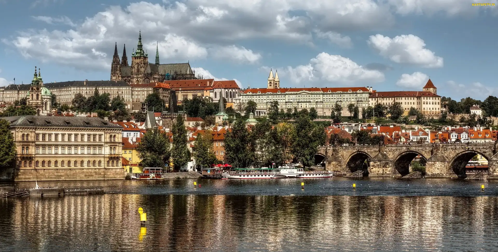 Czechy, Most Karola, Wełtawa, Zamek Hradczany, Praga