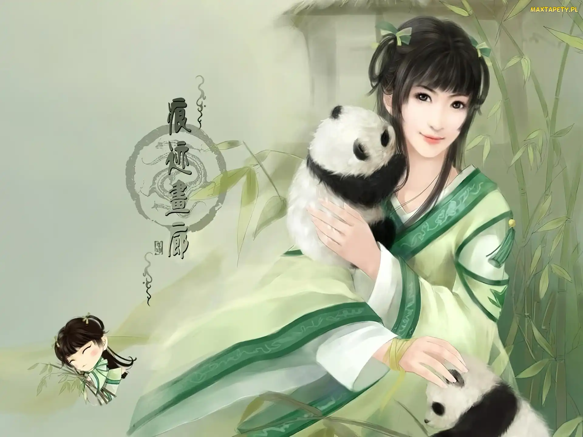 Chińska, Panda, Misie, Dziewczyna