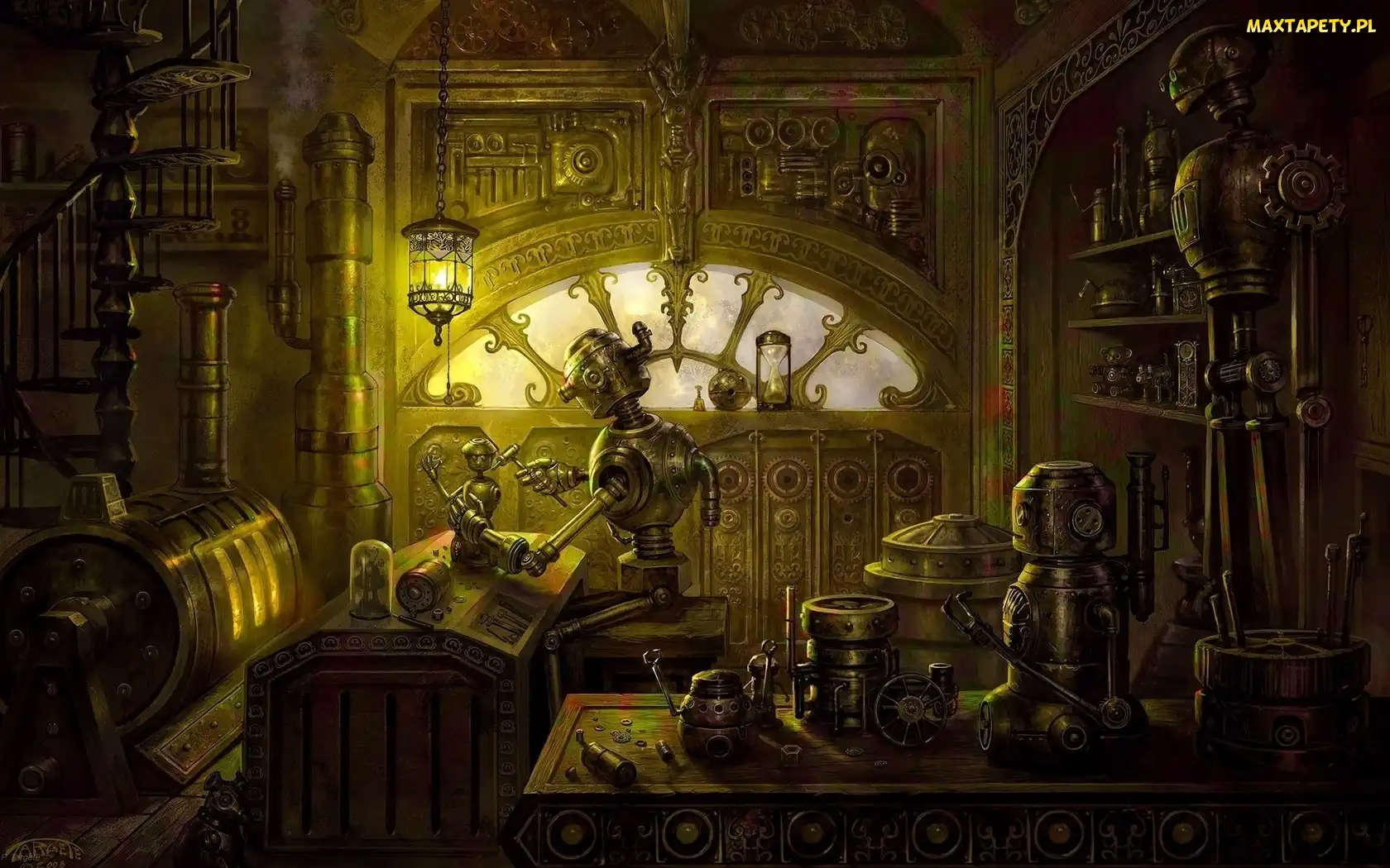 Pracownia, Roboty, Steampunk