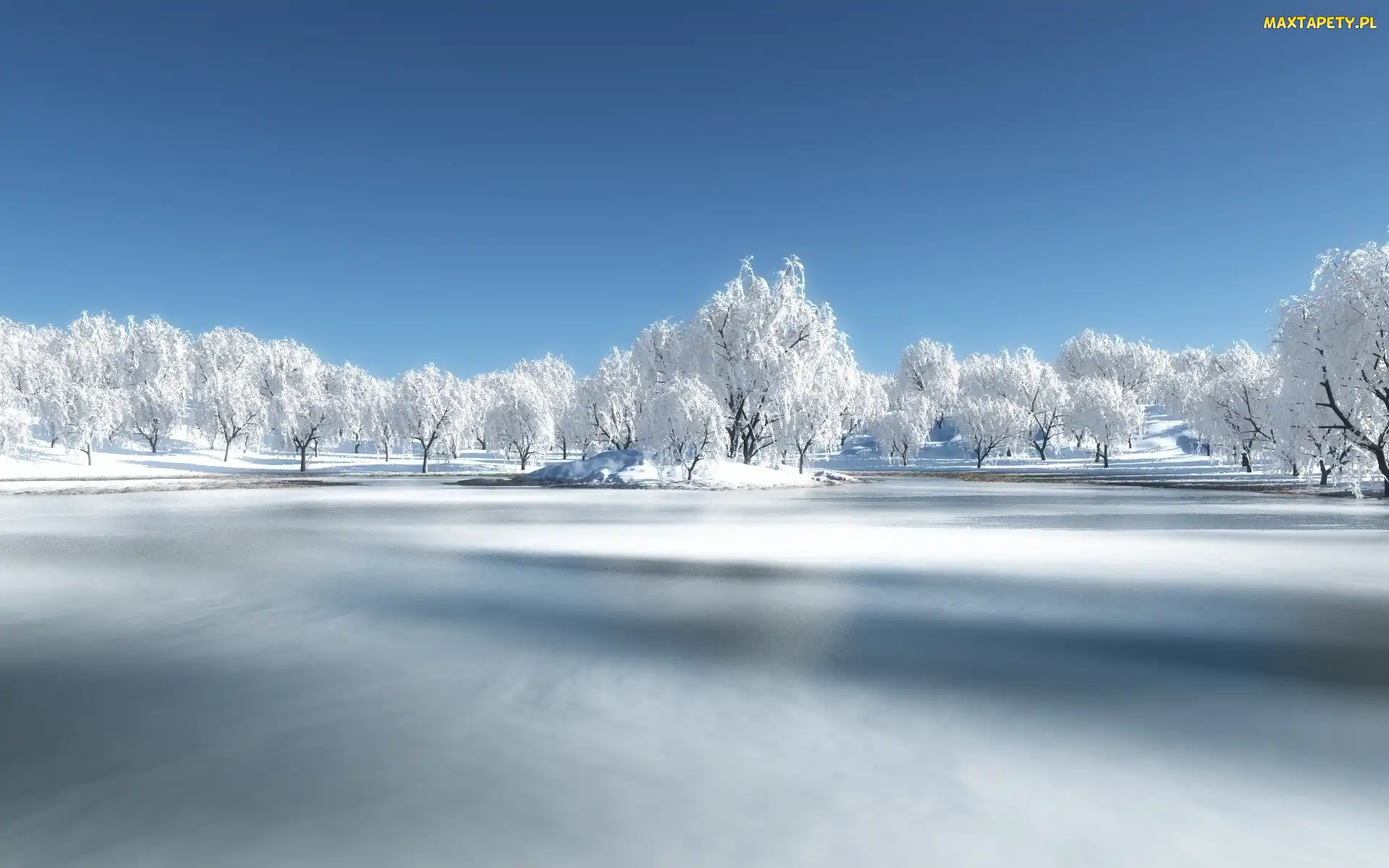 Zima, Jezioro