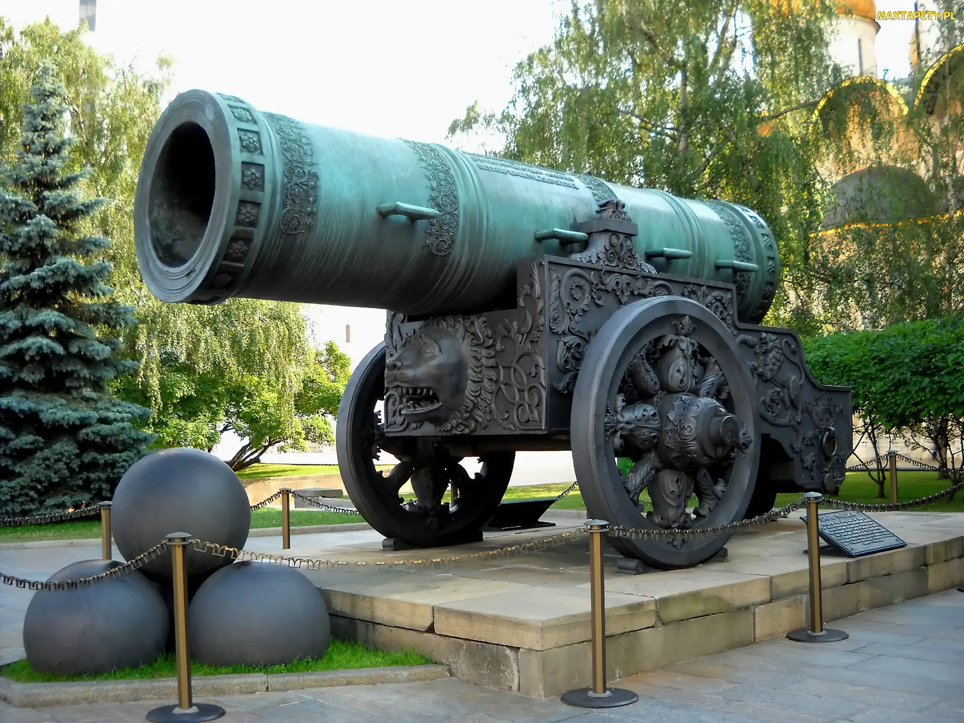 Kreml, Car Puszka, Armata, Zabytkowa, Moskwa