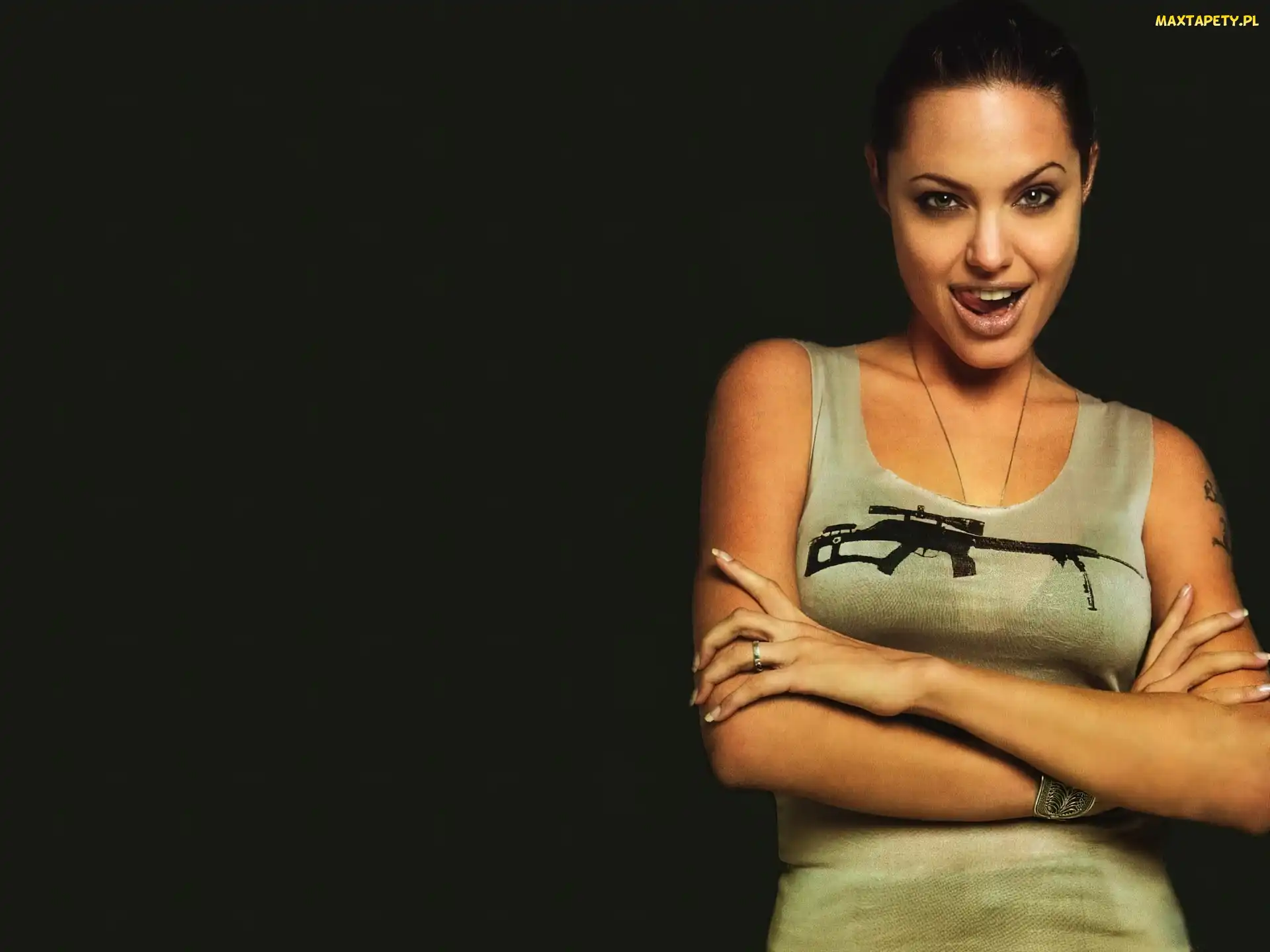 Bluzeczka, Spojrzenie, Angelina Jolie