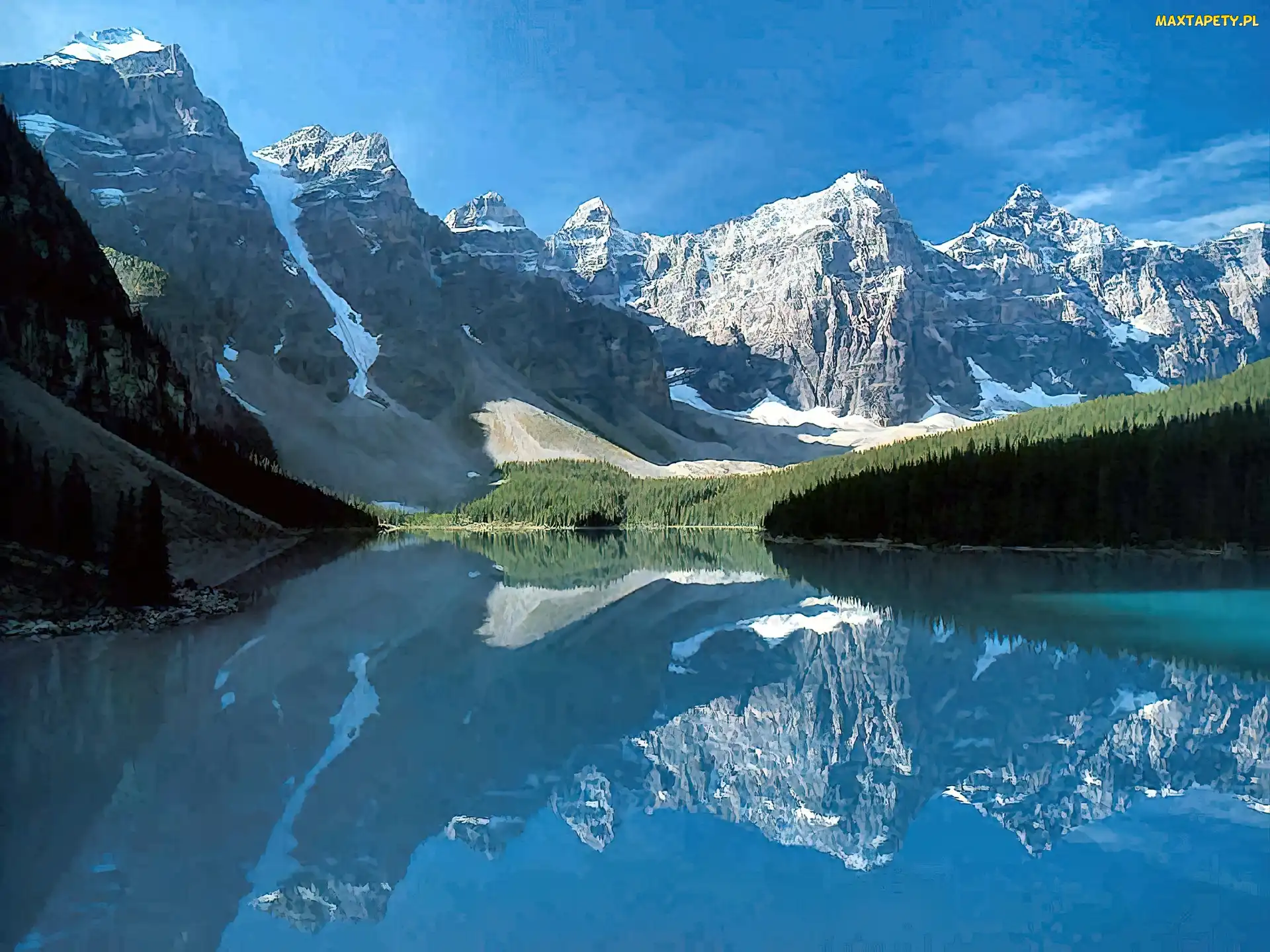 Canadian, Jezioro, Góry, Rockies, Kanada