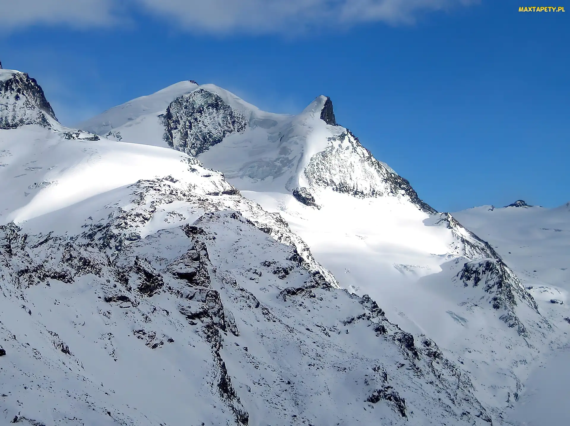 Góry, Alpy Zachodnie, Szwajcaria, Adlerhorn