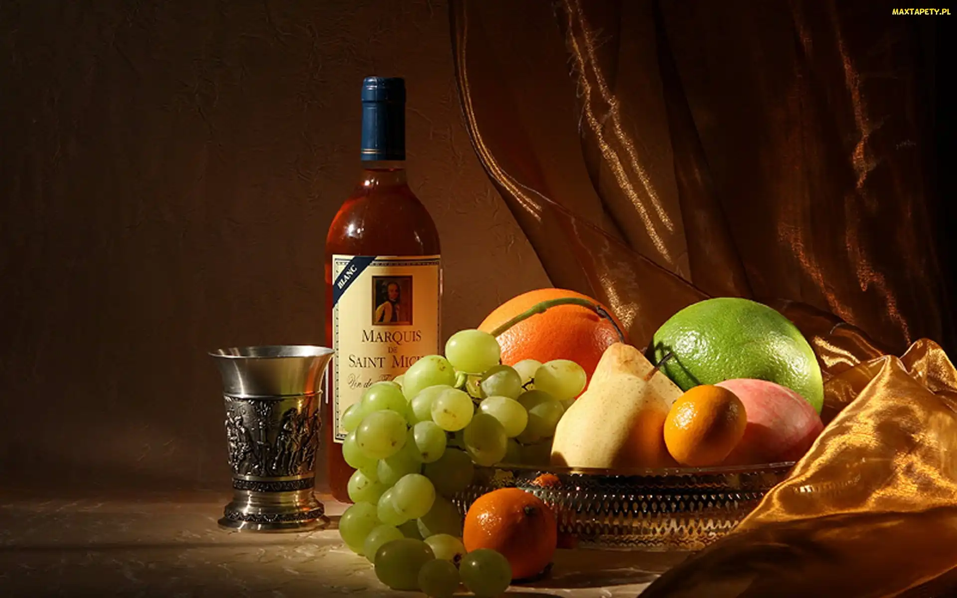 Owoce, Szklaneczka, Wino