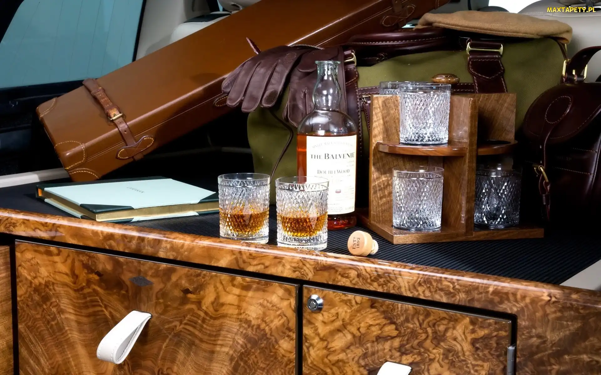 Balvenie, Futerał, Torba, Szklanki, Whisky