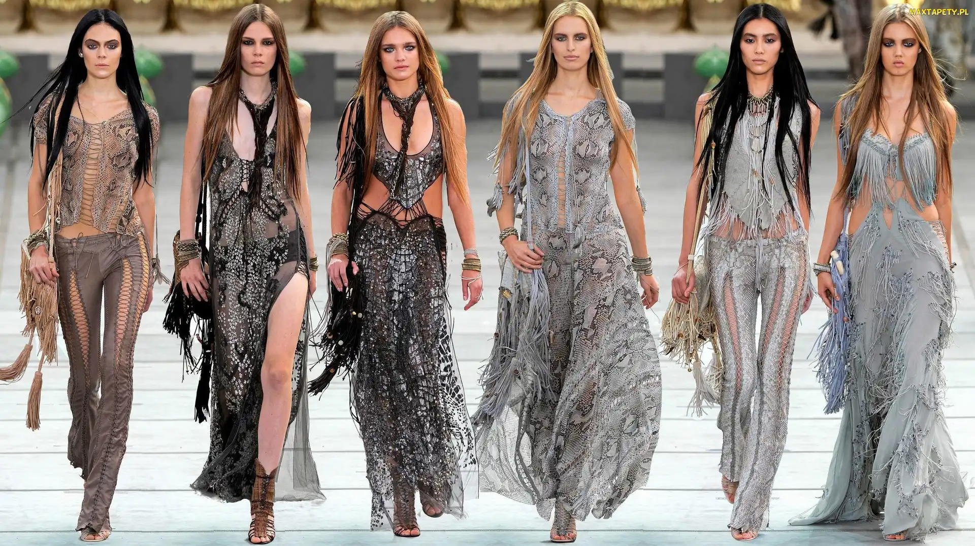 Wybieg, Moda, Pokaz, Roberto Cavalli
