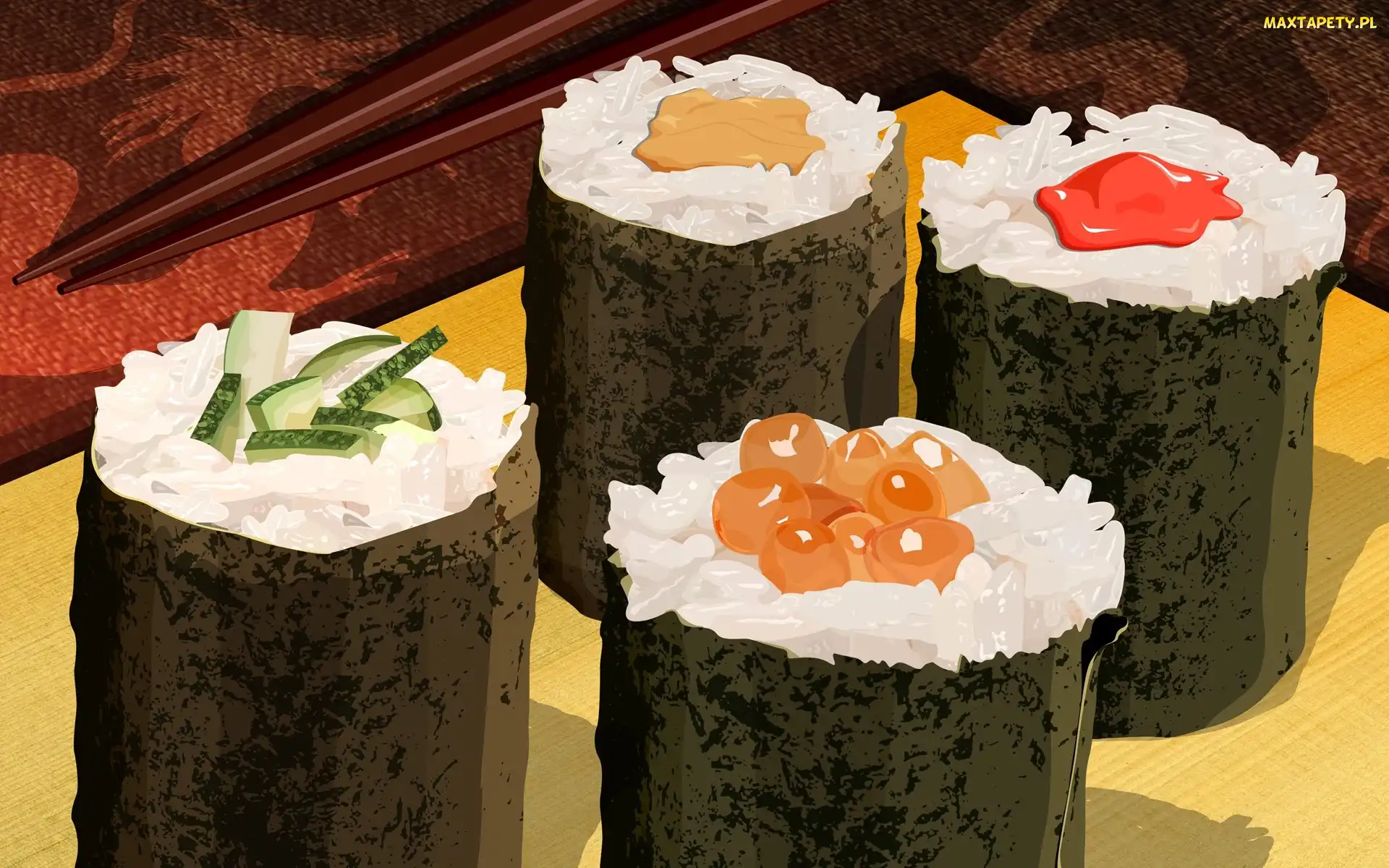 Sushi, Grafika, Jedzenie