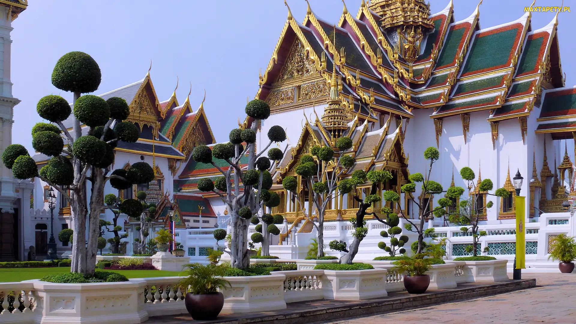 Drzewa, Ozdobne, Bangkok, Pałac