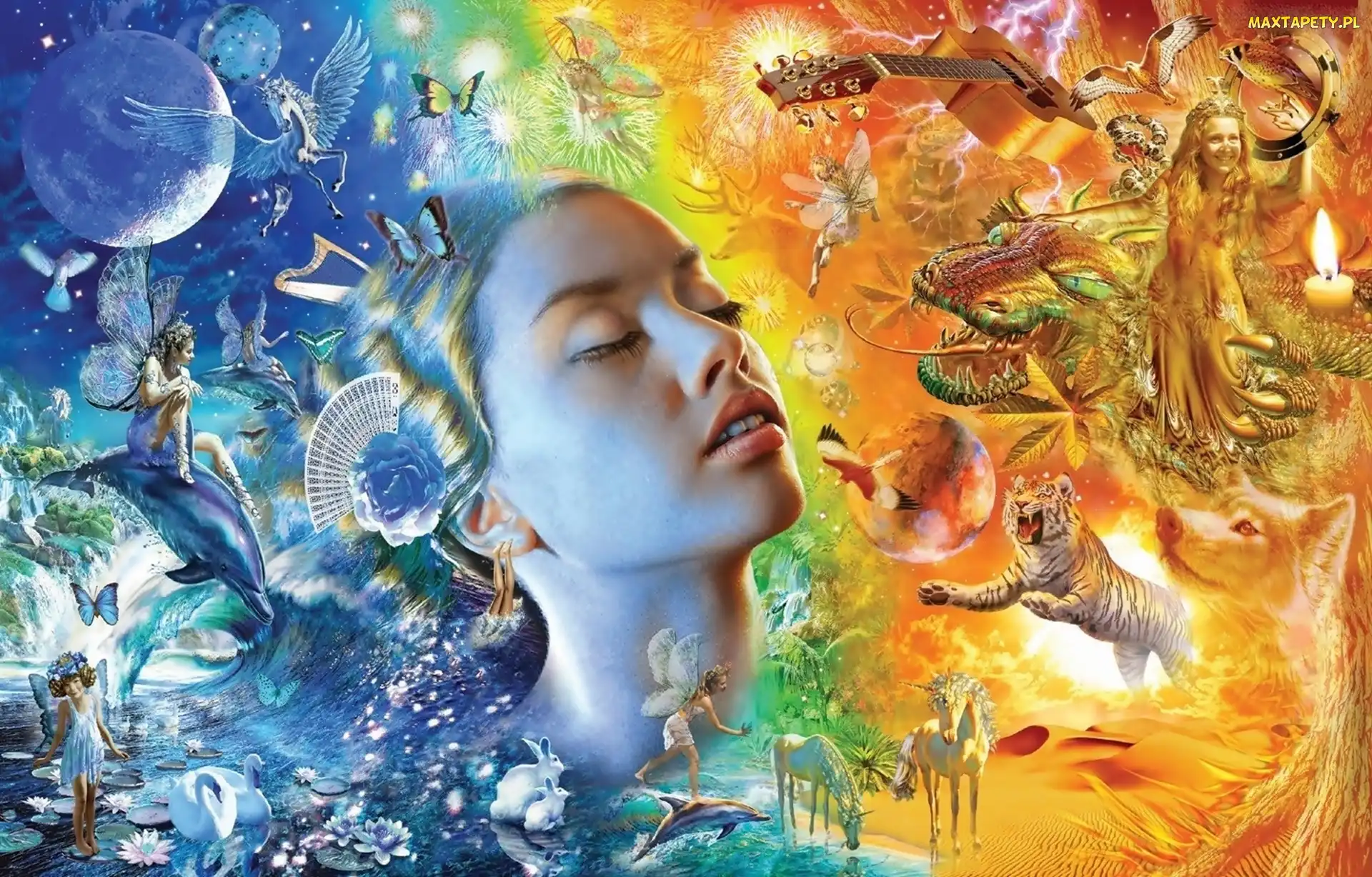 Josephine Wall, Zwierzęta, Twarz, Kobiety
