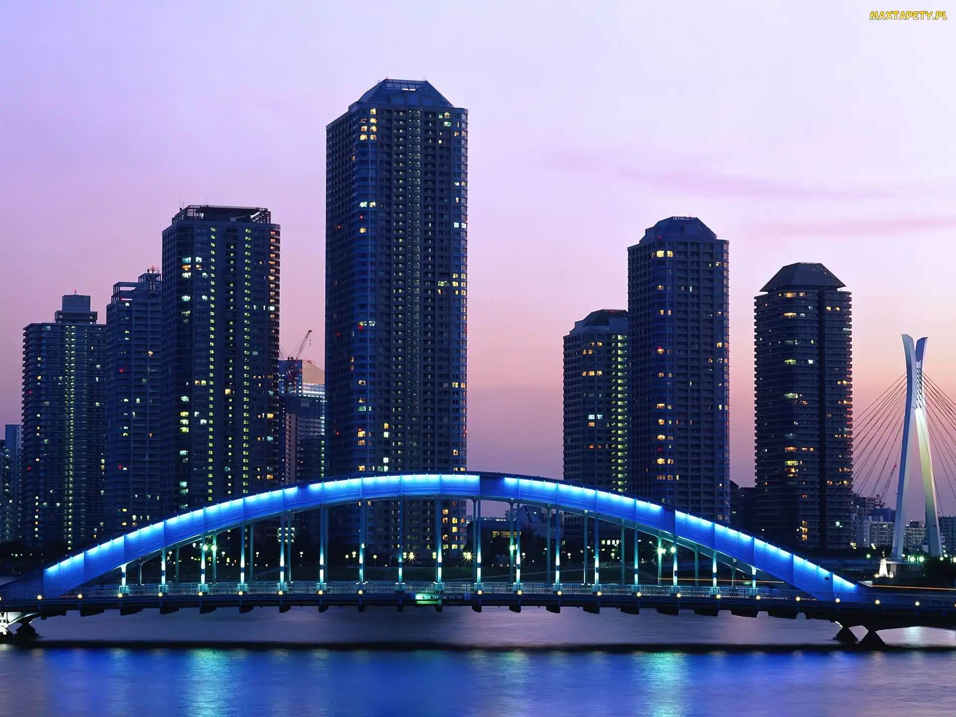Chmur, Drapacze, Tokio, Most