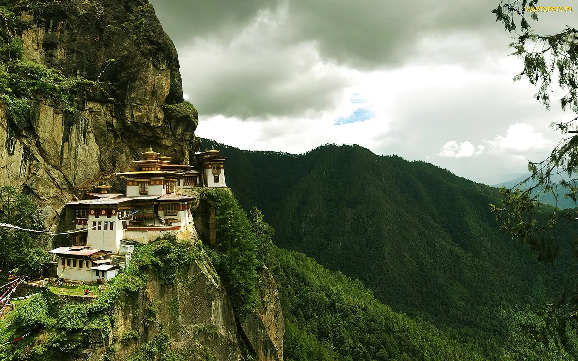 Paro Taktsang, Świątynia, Bhutan, Himalaje