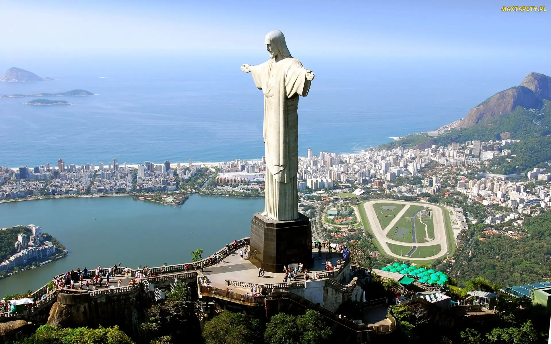 Góra Corcovado, Szczyt, Rio De Janeiro, Brazylia, Posąg, Pomnik Jezusa Chrystusa
