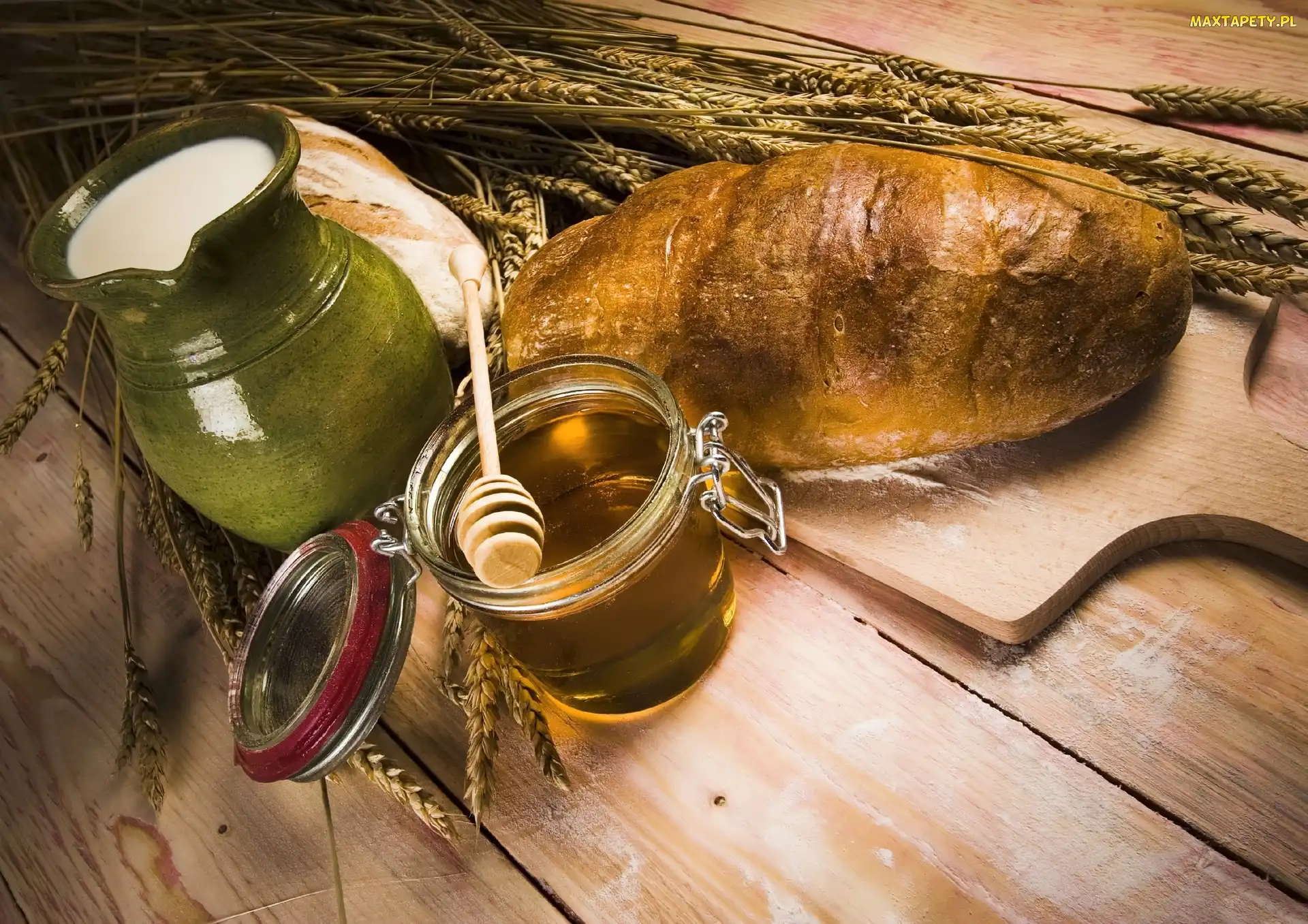 Miód, Chleb, Mleko
