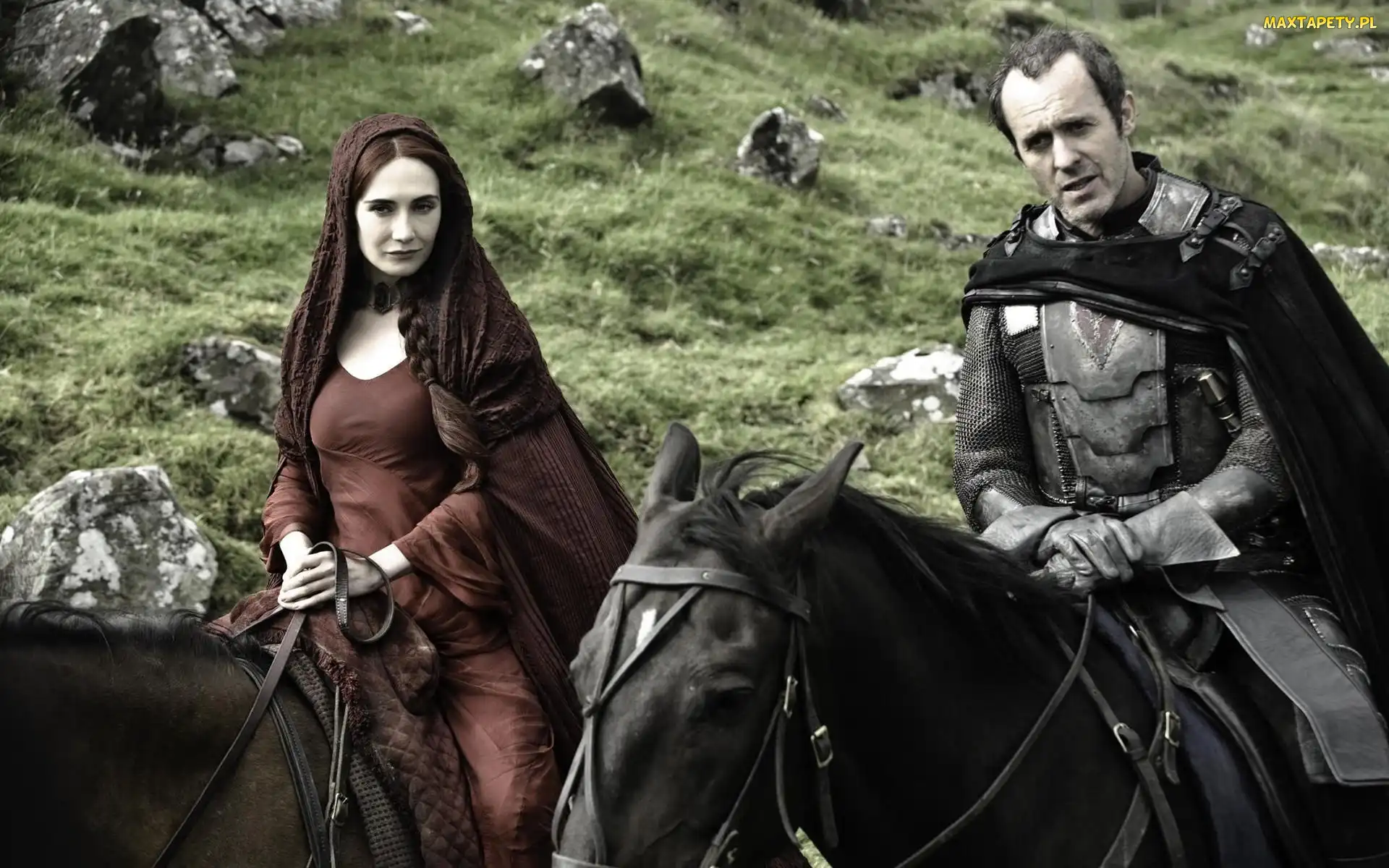 Gra o tron, Melisandre - Carice van Houten, Stannis Baratheon - Stephen Dillane, Game of Thrones