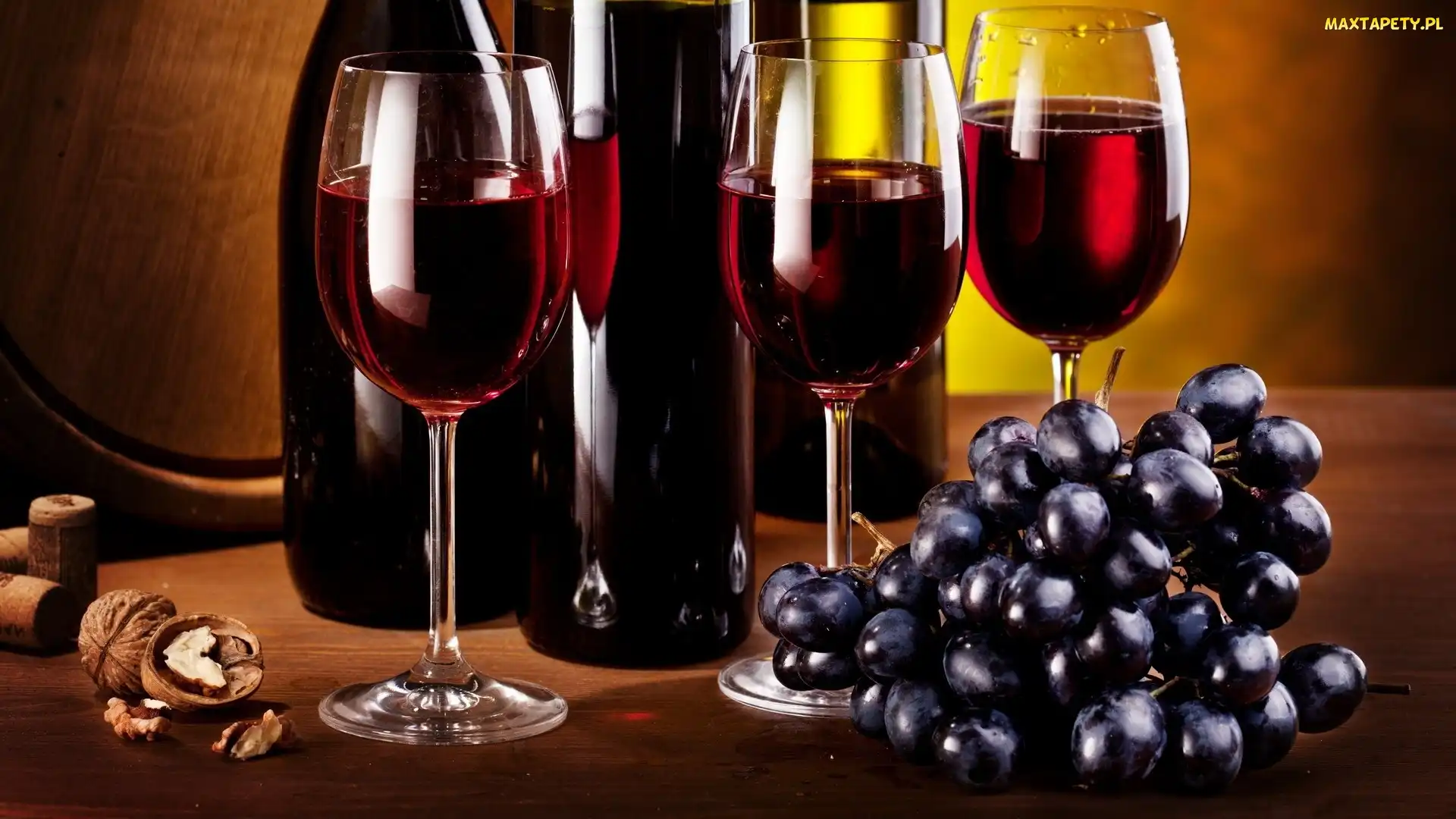 Wino, Butelki, Winogrona