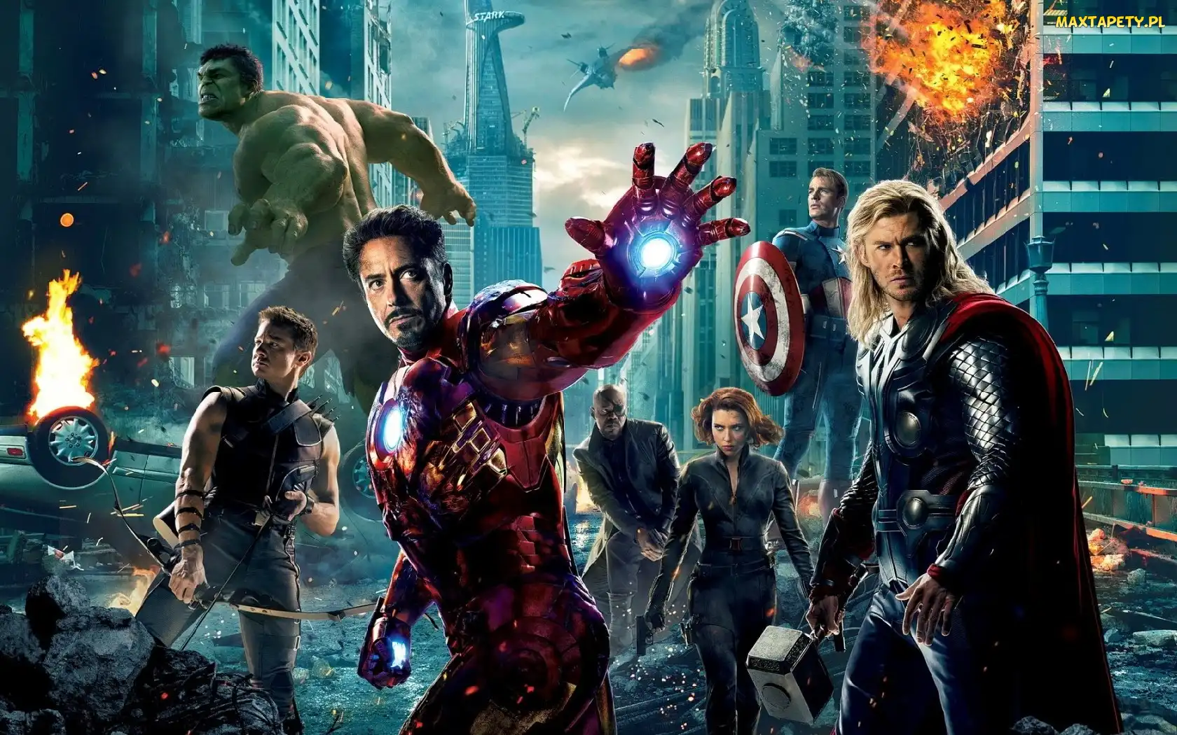 The Avengers, Budynki, Zniszczone, Bohaterowie