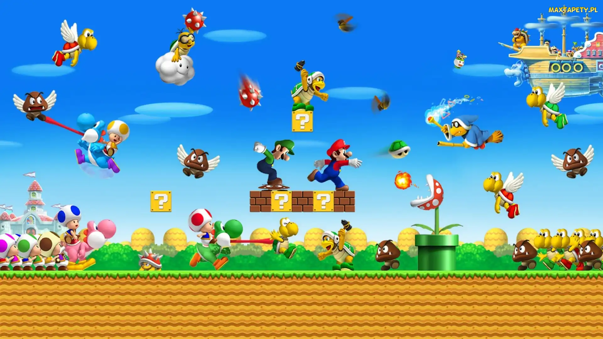 Przeszkody, Postacie, Mario, Bros