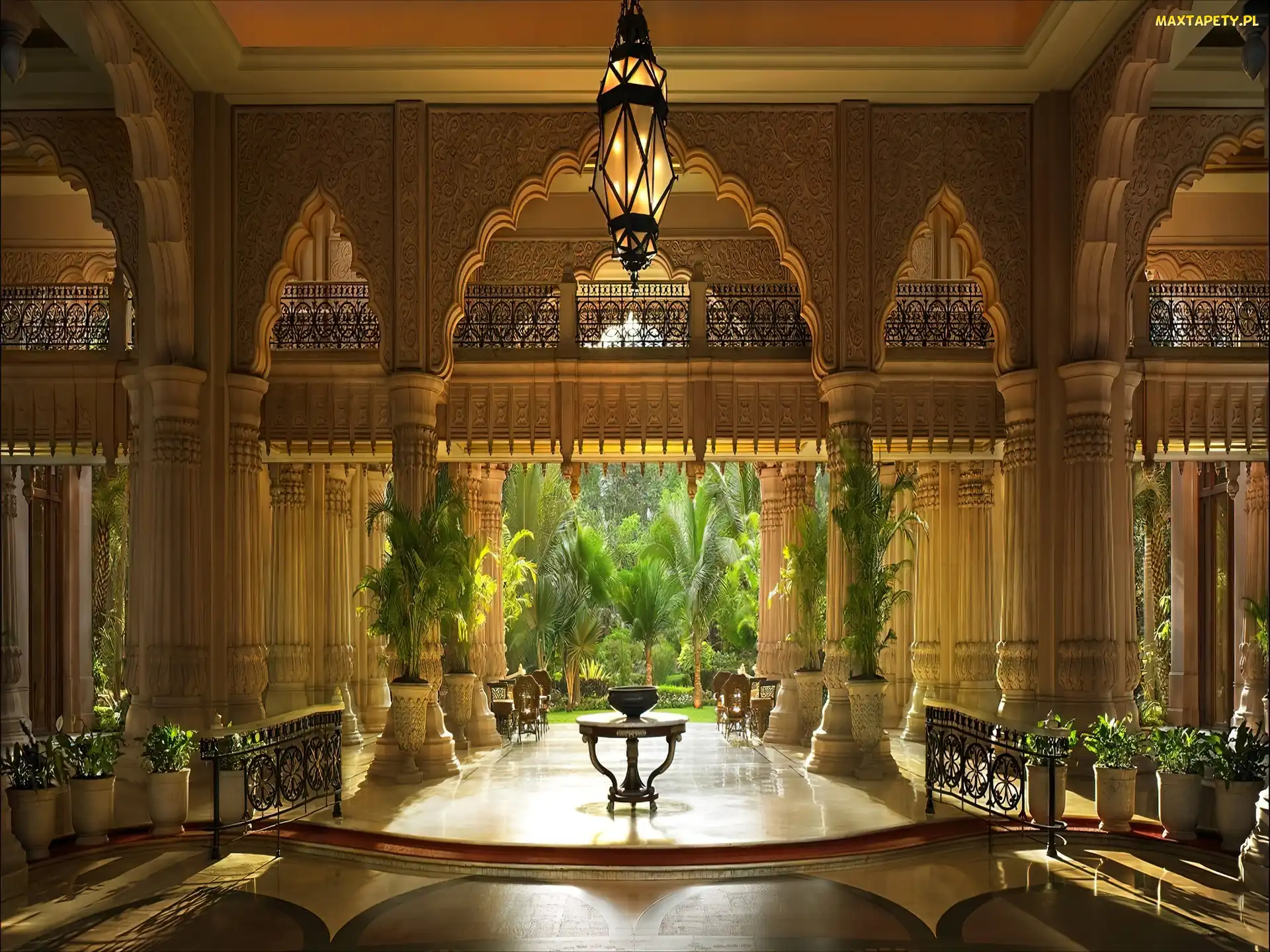 Pałac, Hol, Bangalore, Indie, Kempinski